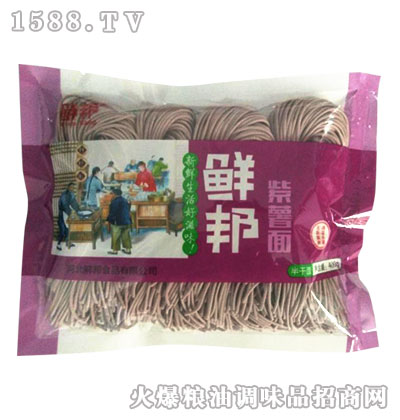 紫薯面半干面400g-鮮邦