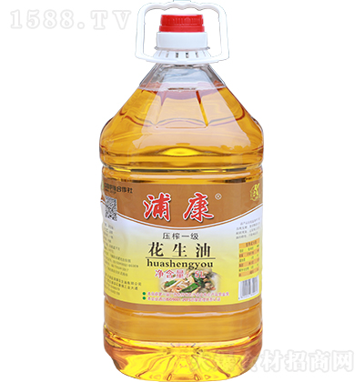 浦康 壓榨一級(jí)花生油 5L 食用油