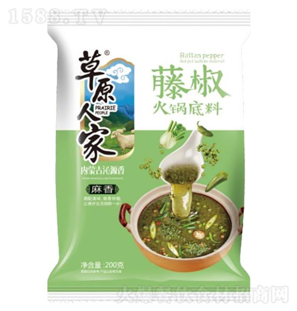 草原人家 藤椒火鍋底料220g
